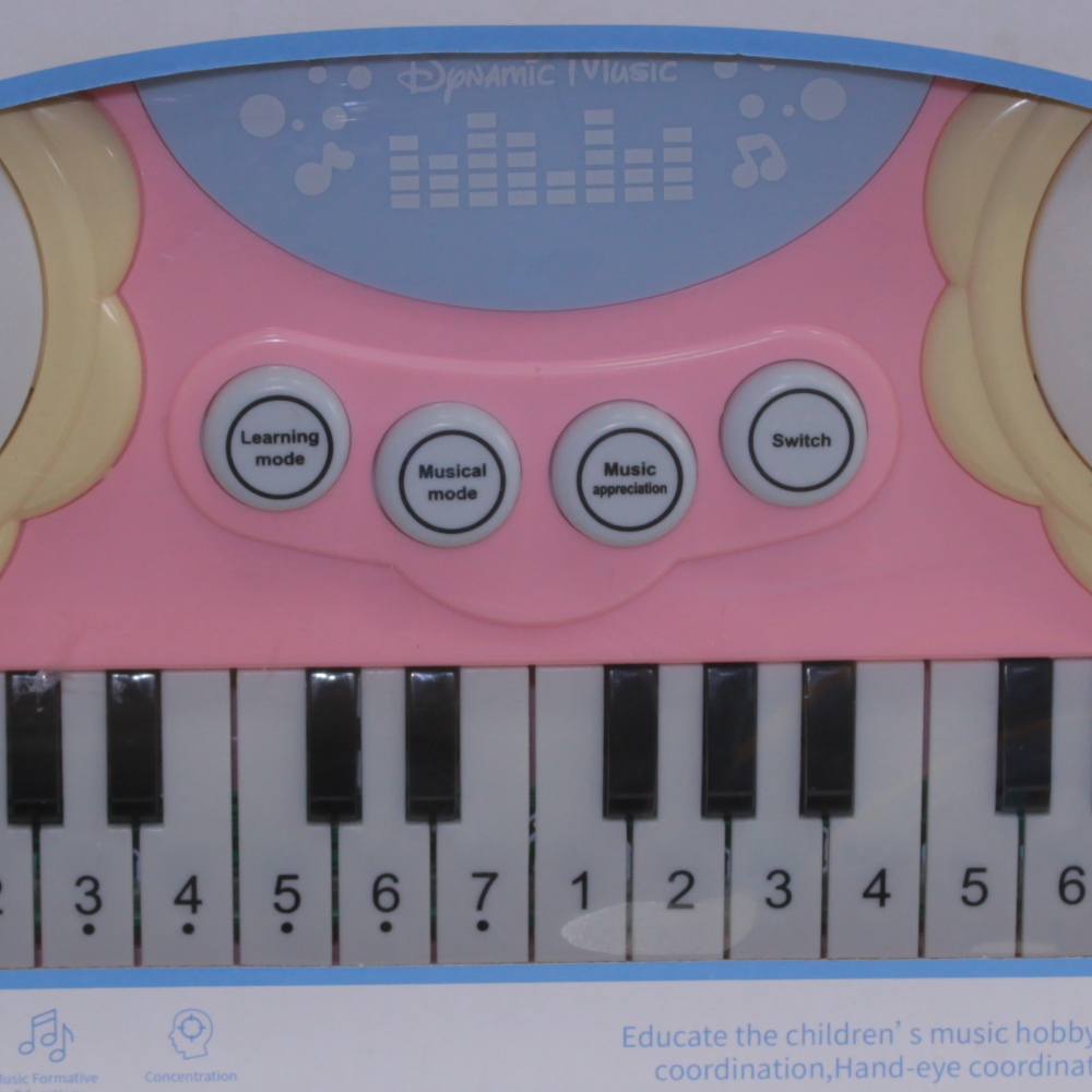 Music Piano Drum – Pink with Lights and Learning Functions