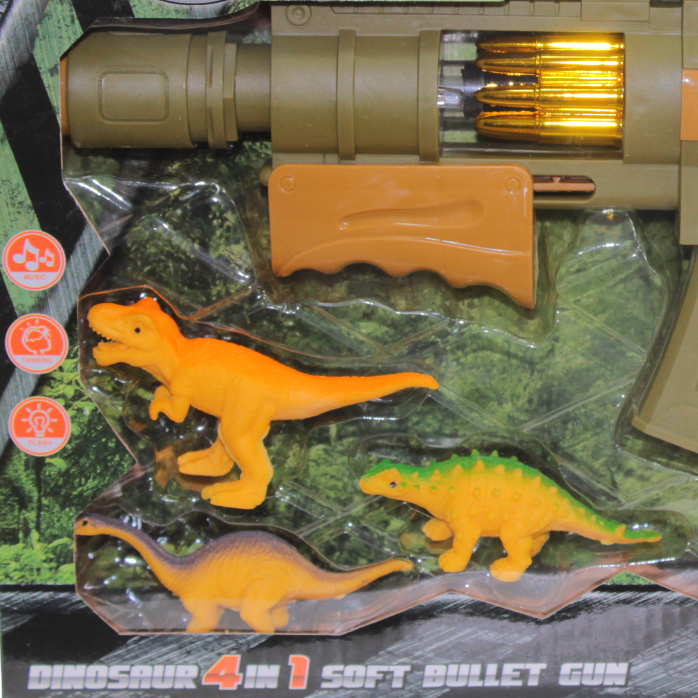 Gunners Dinosaur World 4-in-1 Soft Bullet Gun