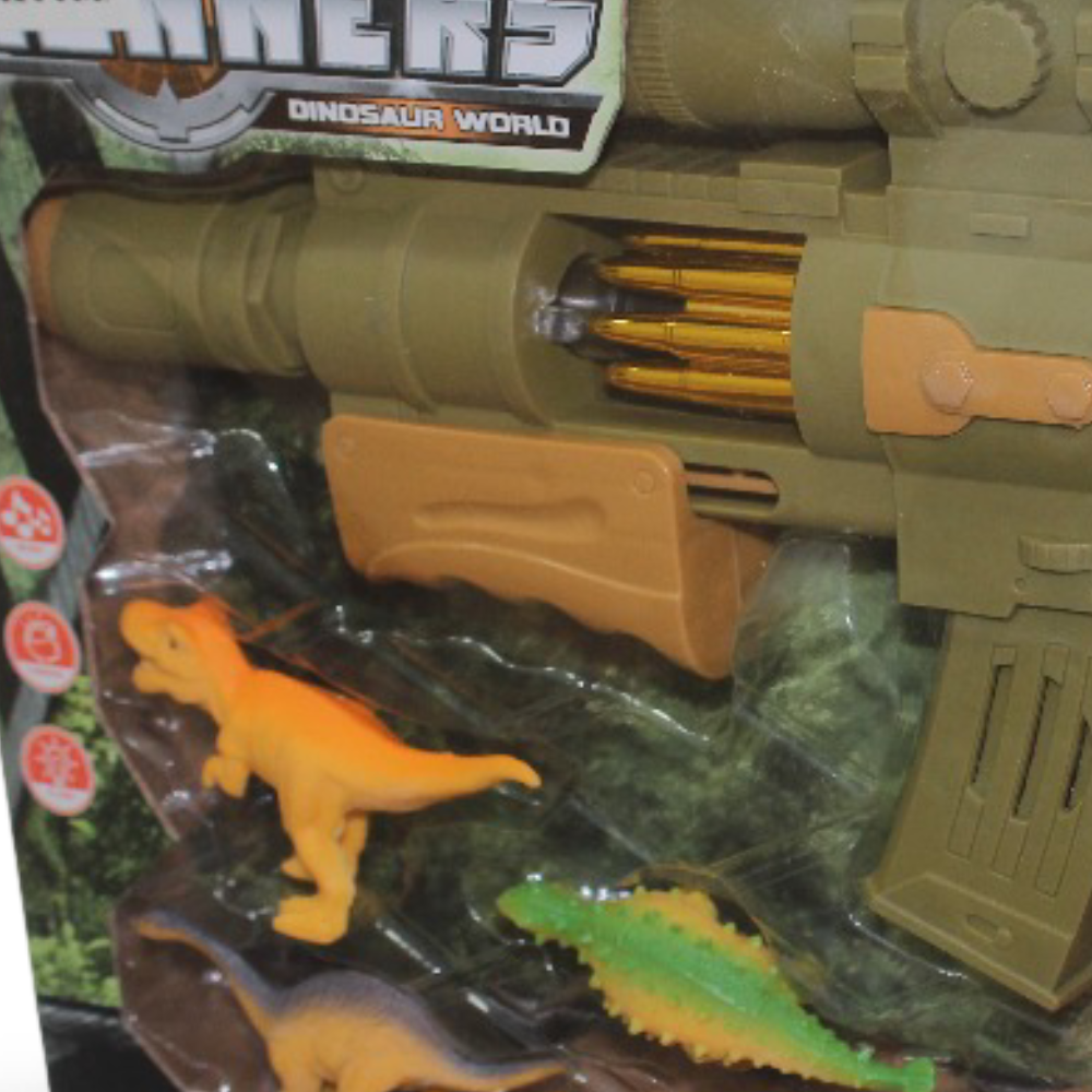 Gunners Dinosaur World 4-in-1 Soft Bullet Gun