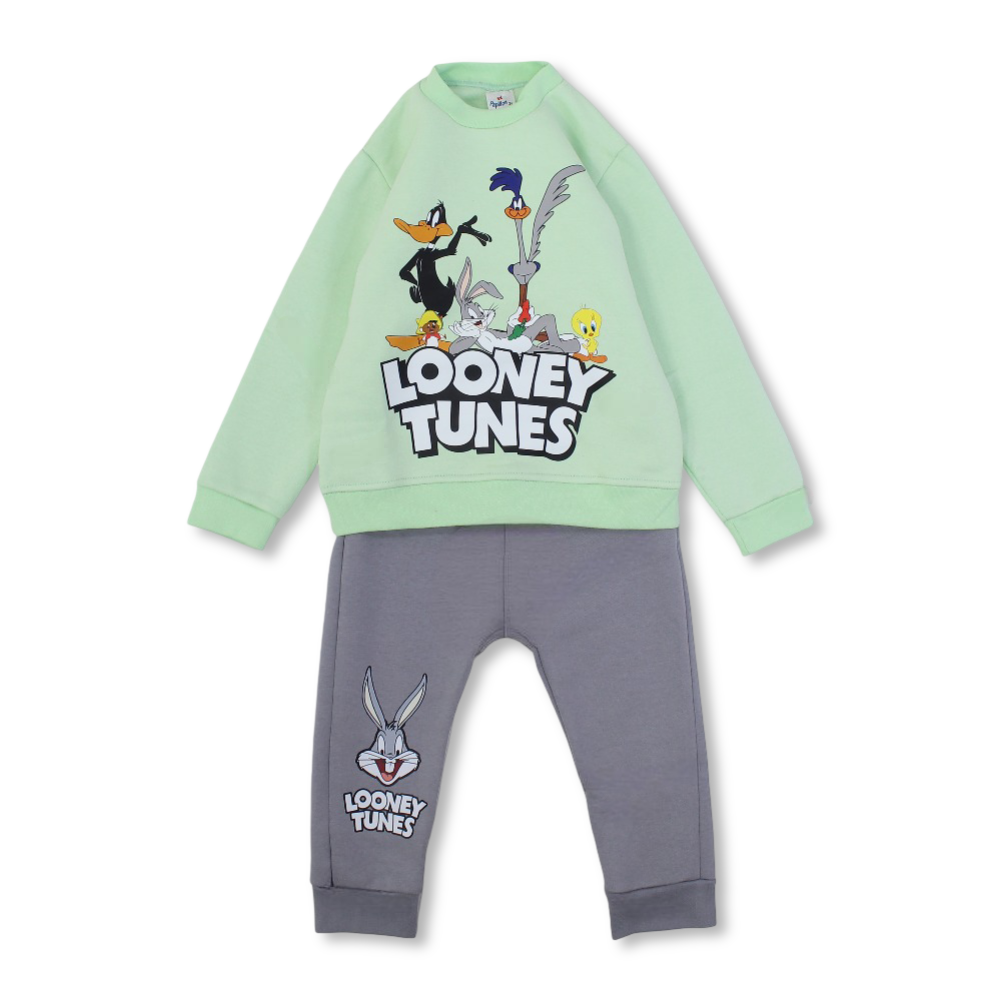 Girls Cotton Pajama Set – Looney Tunes Print - Clothing - Papillion