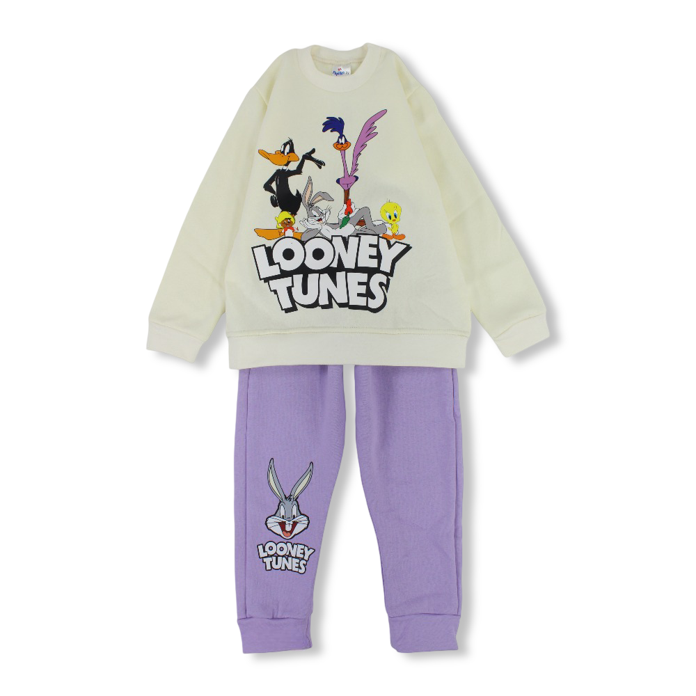 Girls Cotton Pajama Set – Looney Tunes Print