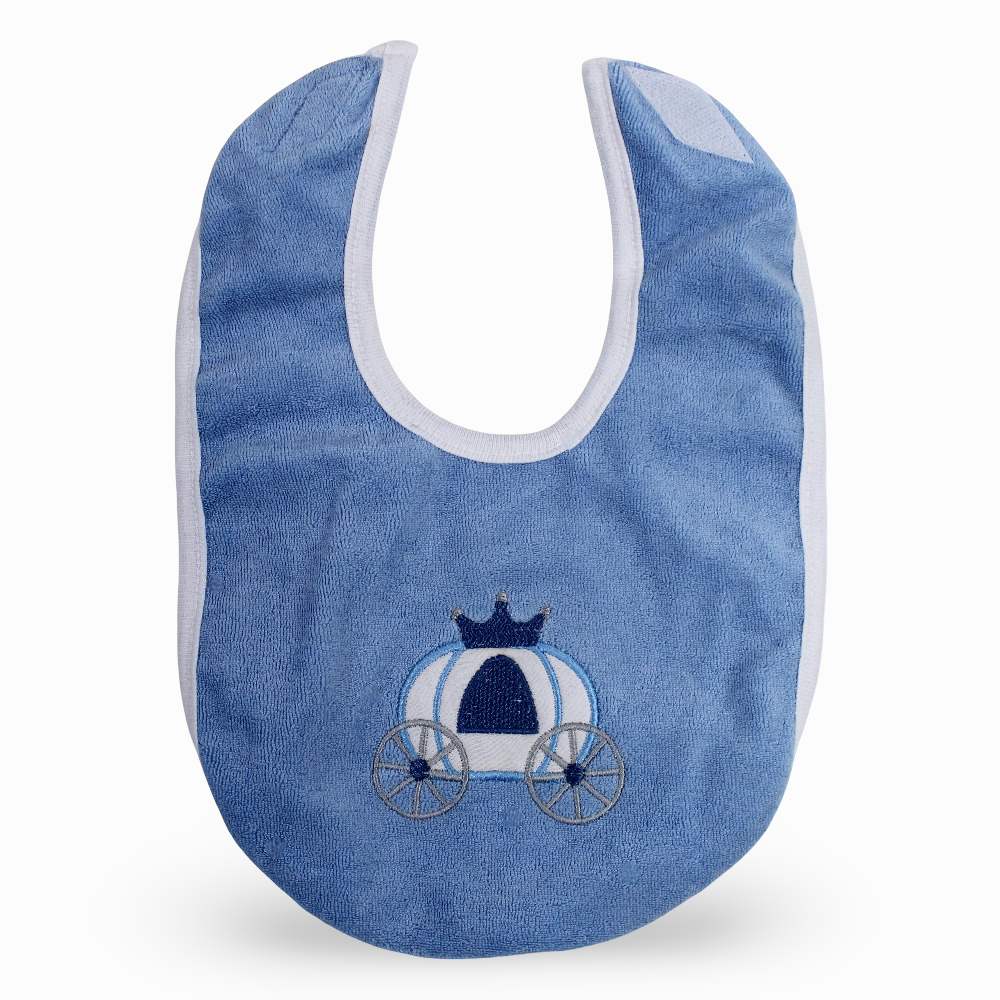 Baby Cotton Bib – Cute Royal Design