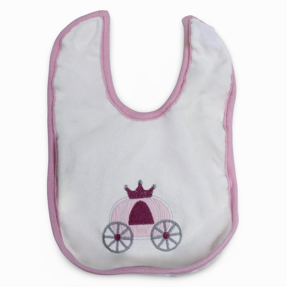 Baby Cotton Bib – Cute Royal Design