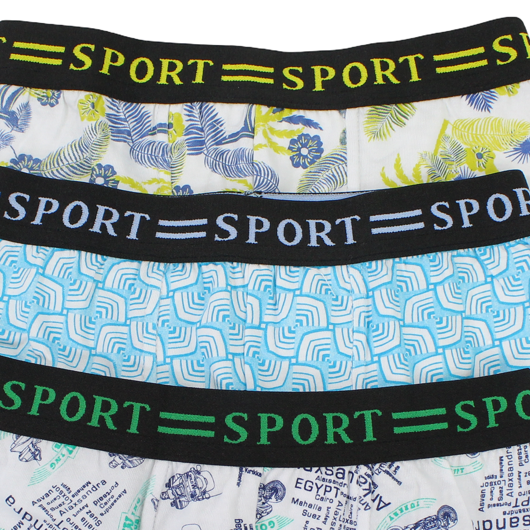Boys Cotton Boxer Shorts – Pack Of 3