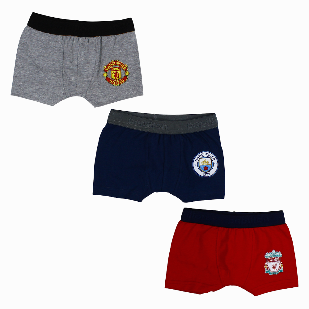Boys Cotton Boxer Shorts (Pack Of 3)