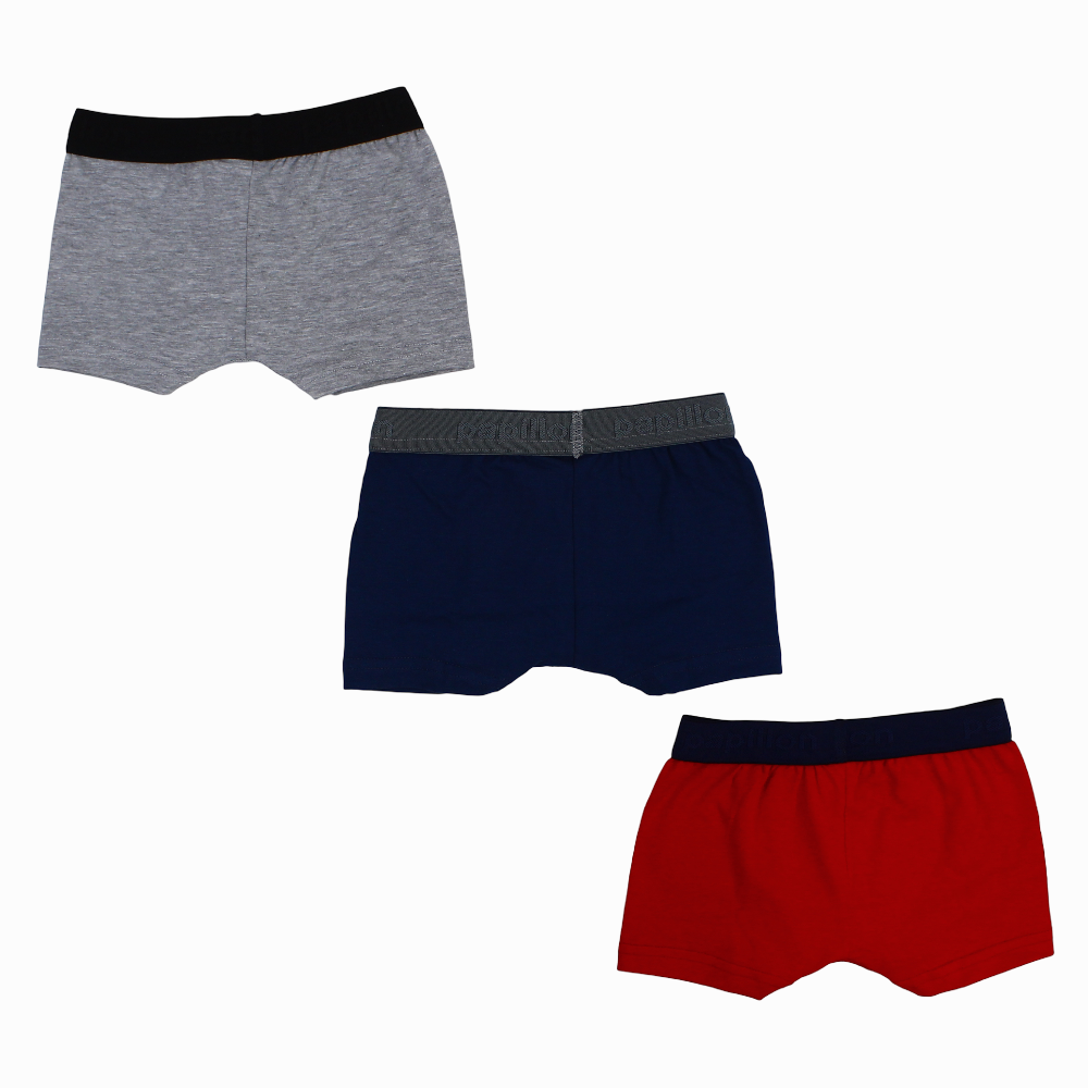 Boys Cotton Boxer Shorts (Pack Of 3)
