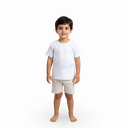 Boys Cotton Short-Sleeved Undershirt – White