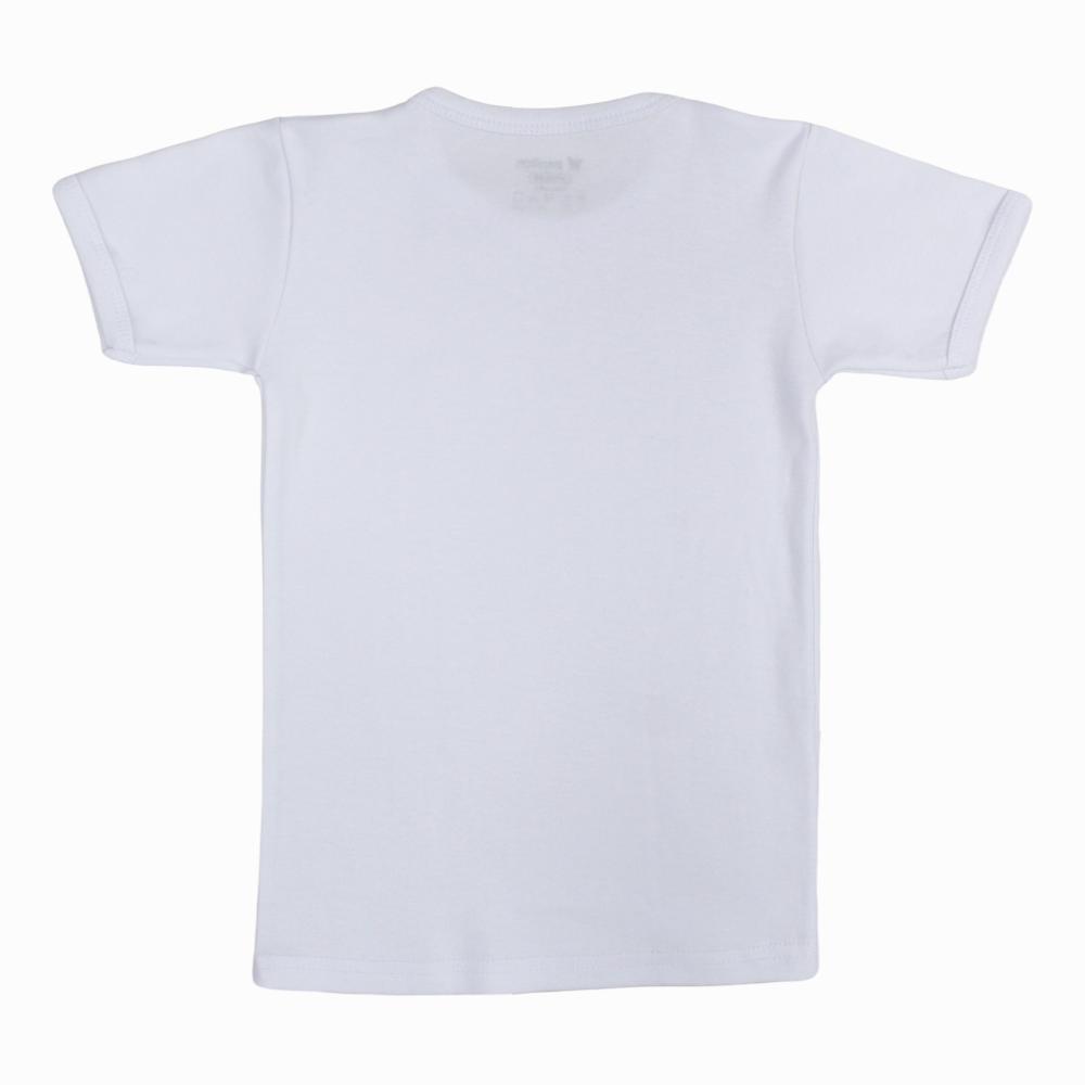 Boys Cotton Short-Sleeved Undershirt – White