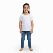 Girls Cotton Short-Sleeved Undershirt – White