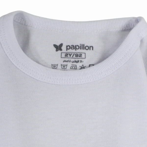 Boys Cotton Long-Sleeved Undershirt – White