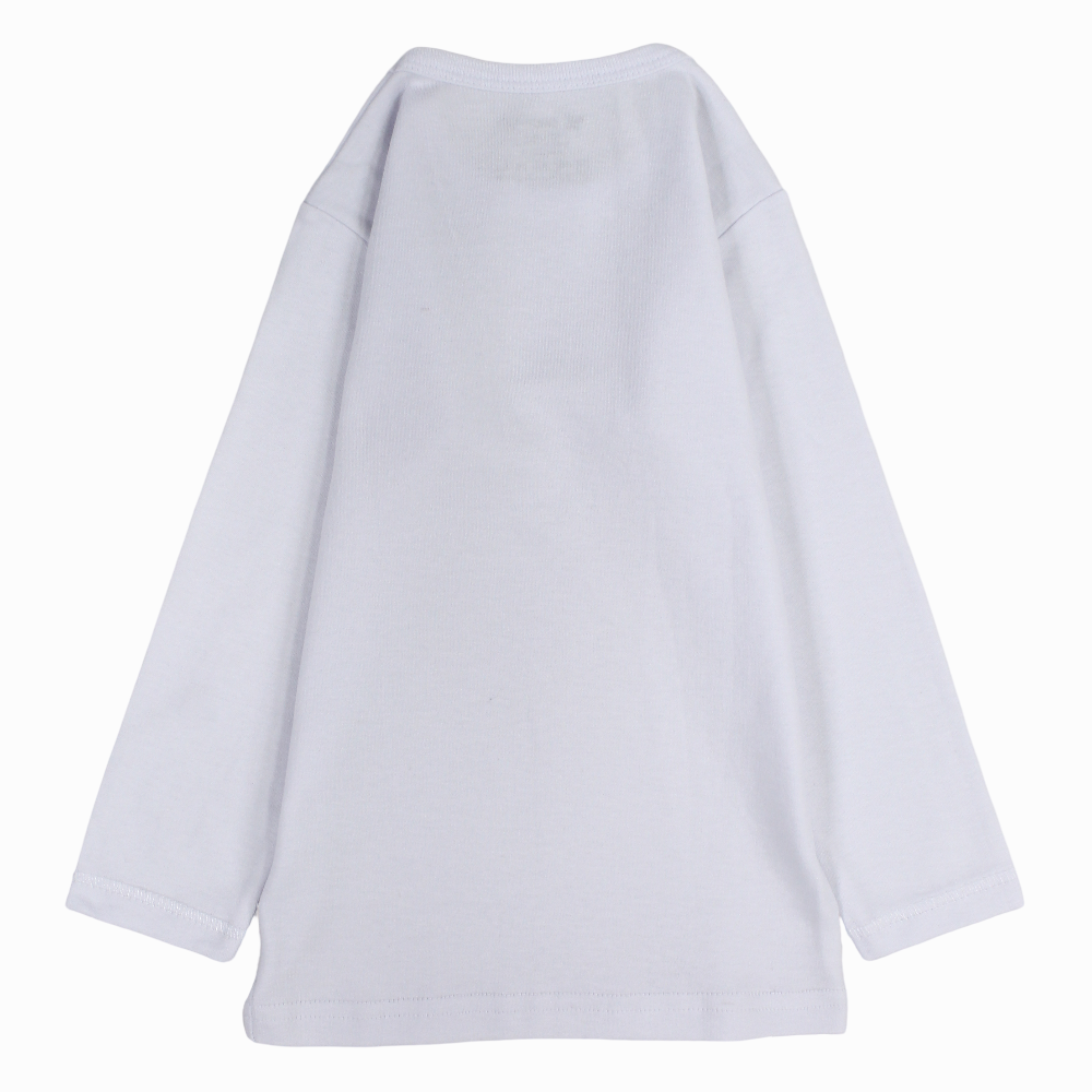 Boys Cotton Long-Sleeved Undershirt – White