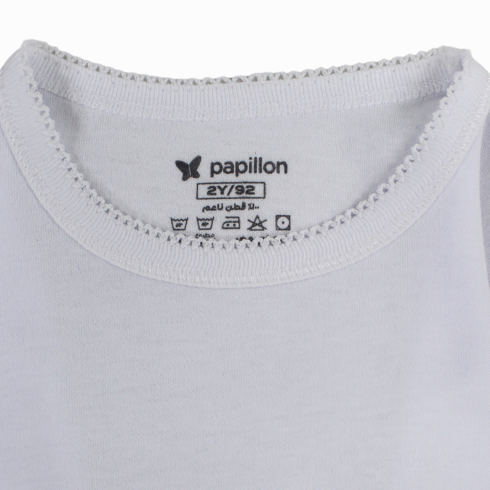 Girls Cotton Long-Sleeved Undershirt – White