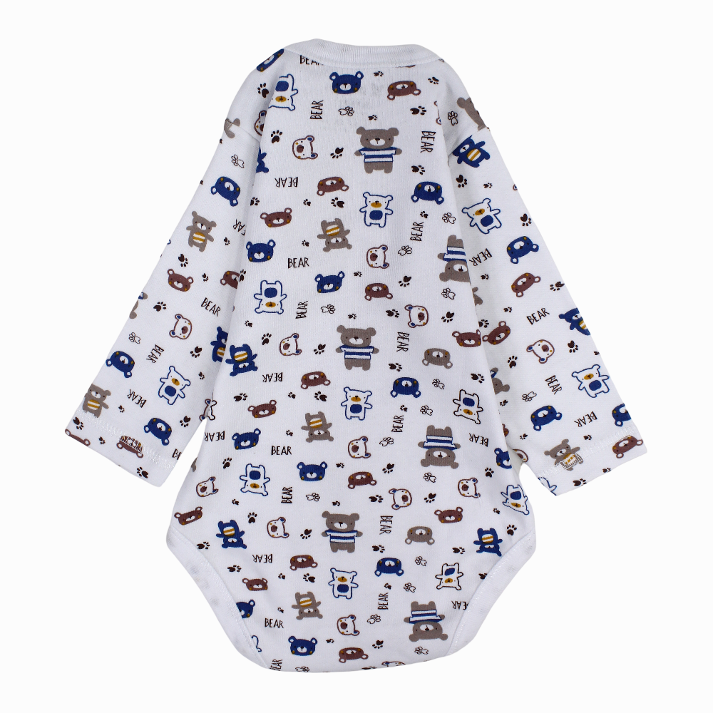Unisex Baby Cotton Long-Sleeved Underwear Printed Bodysuit - Assorted Prints