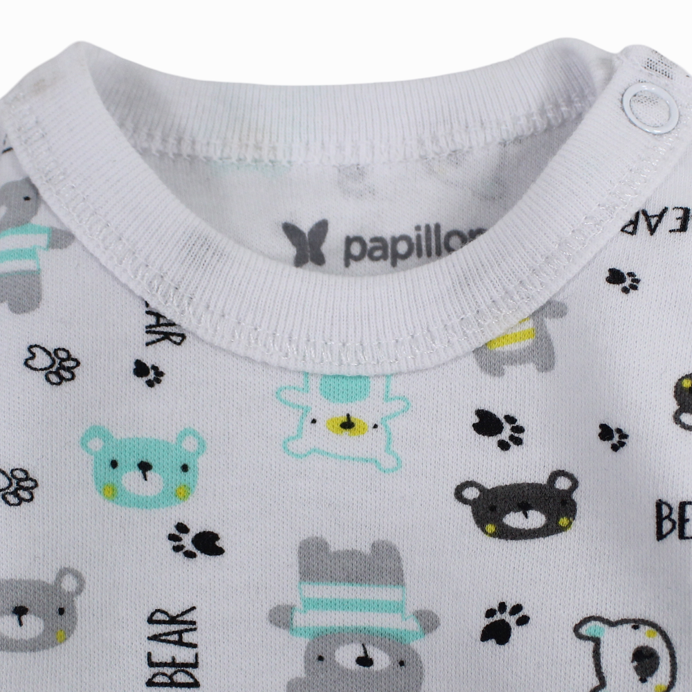 Unisex Baby Cotton Long-Sleeved Underwear Printed Bodysuit - Assorted Prints