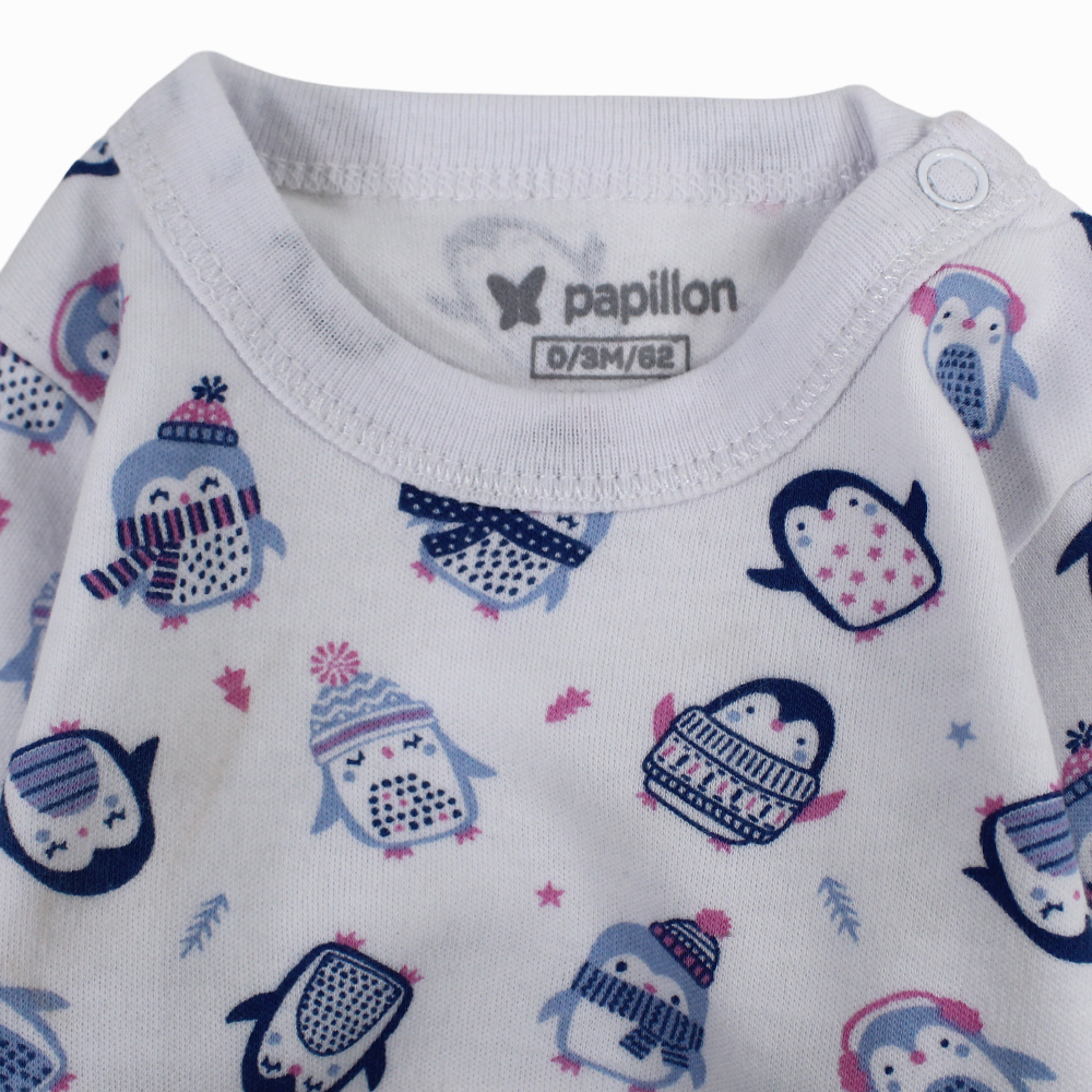 Unisex Baby Cotton Long-Sleeved Underwear Printed Bodysuit - Assorted Prints