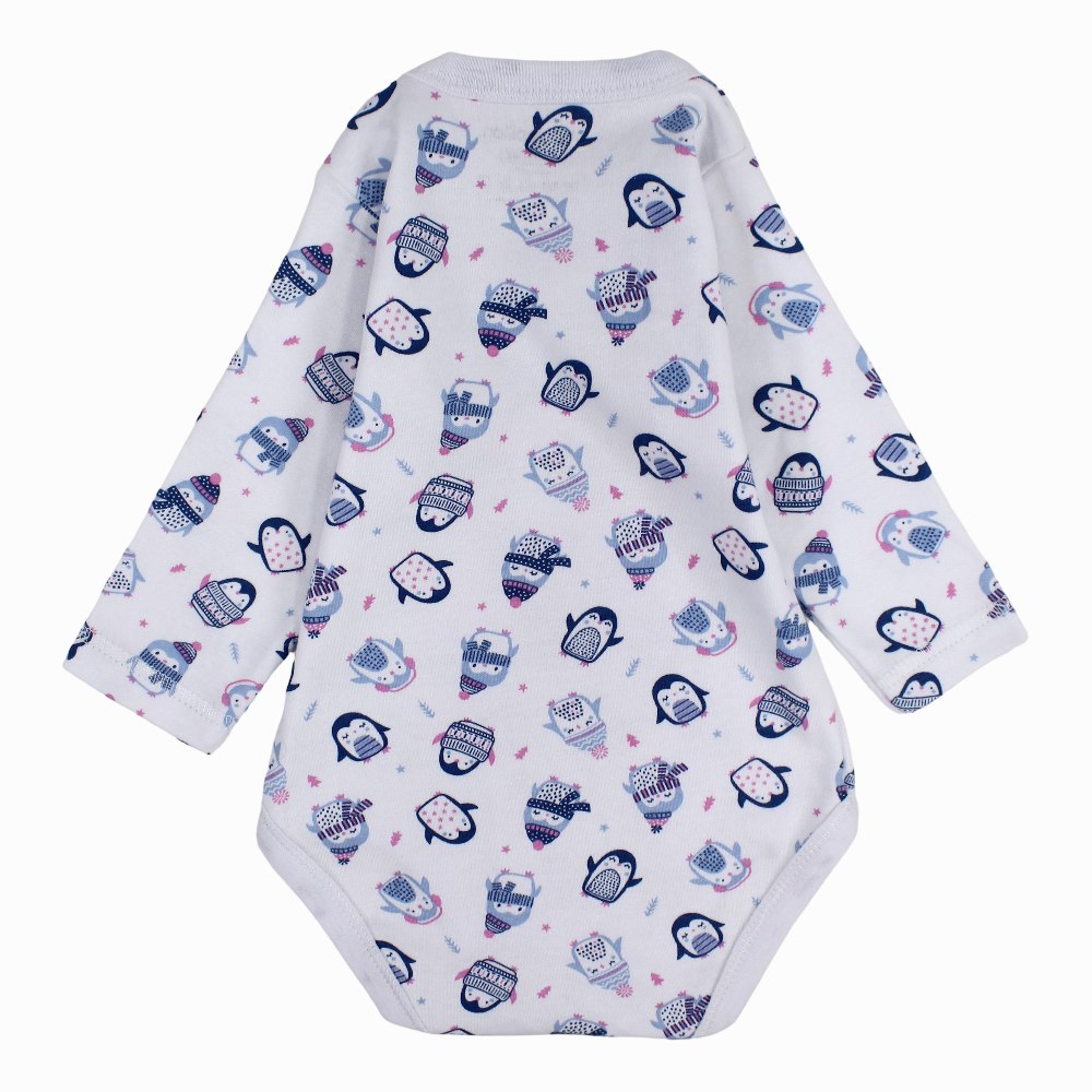 Unisex Baby Cotton Long-Sleeved Underwear Printed Bodysuit - Assorted Prints