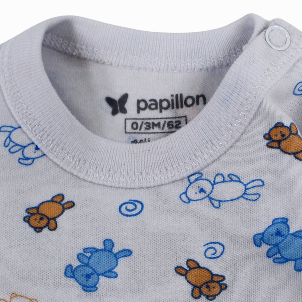 Unisex Baby Cotton Long-Sleeved Underwear Printed Bodysuit - Assorted Prints