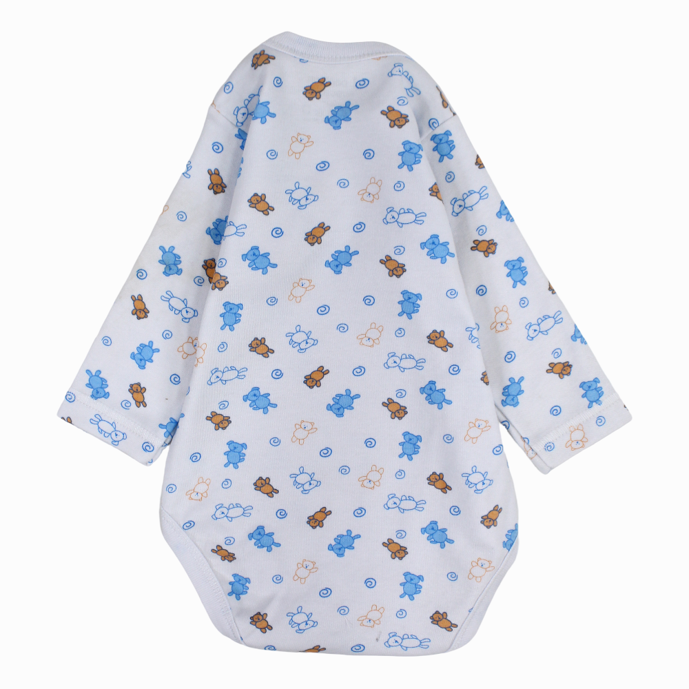 Unisex Baby Cotton Long-Sleeved Underwear Printed Bodysuit - Assorted Prints