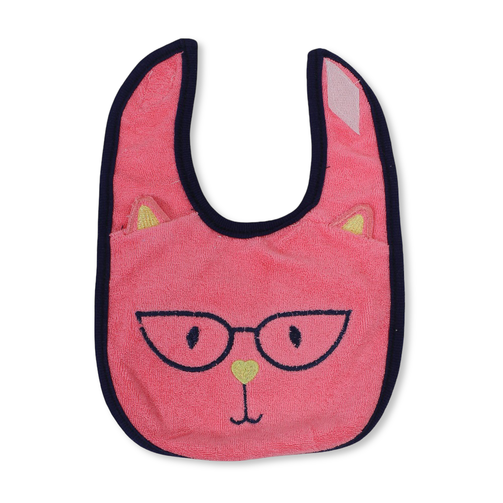 Cotton Baby Bib – Watermelon with Glasses Face Design - Baby Essentials - Papillion