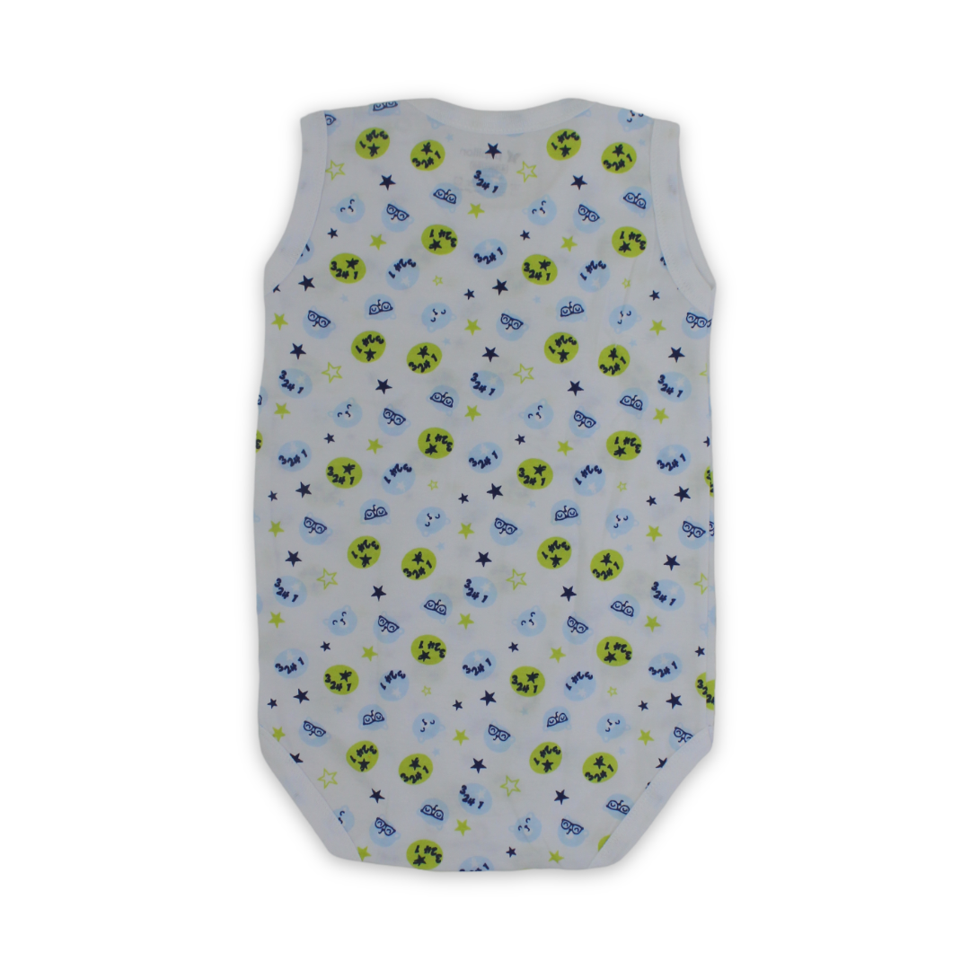 Unisex Baby Cotton Bodysuit – White