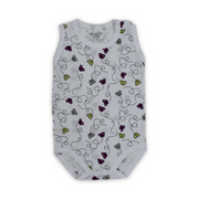 Unisex Baby Cotton Bodysuit – White
