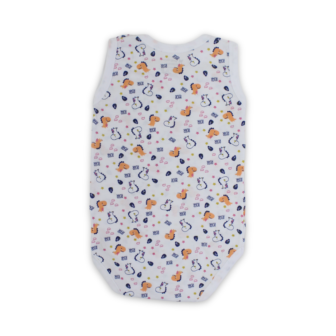 Unisex Baby Cotton Bodysuit – White