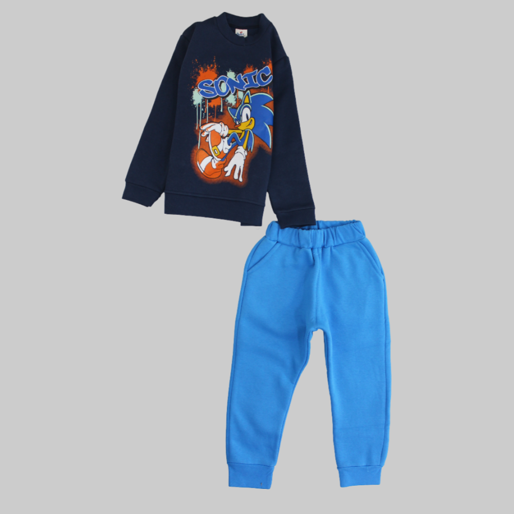 Sonic The Hedgehog Long-Sleeved Fleeced Pajama