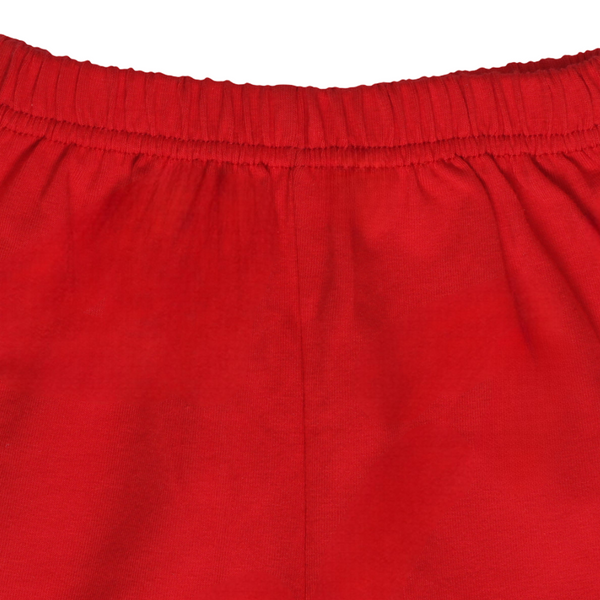 Baby Girls Cotton Plain Pantie Shorts – Red