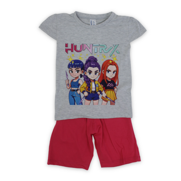 Girls Cotton Pajama – Huntrix Print