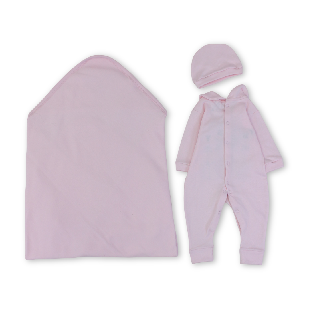 Baby Girls Cotton Gift Clothes Box "Baby Love" Embroidery