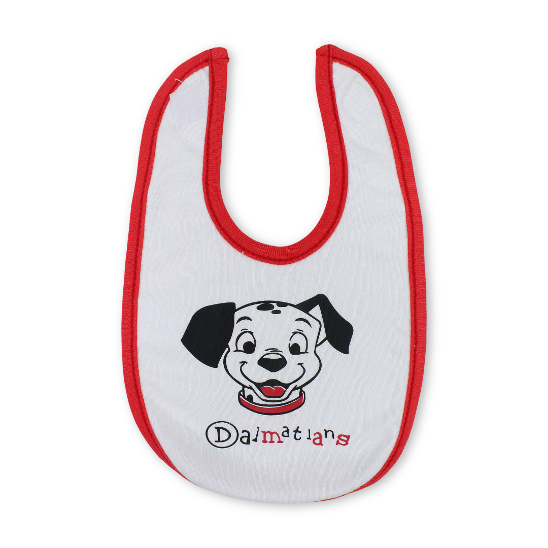 Cotton Baby Bib – 101 Dalmatians Print
