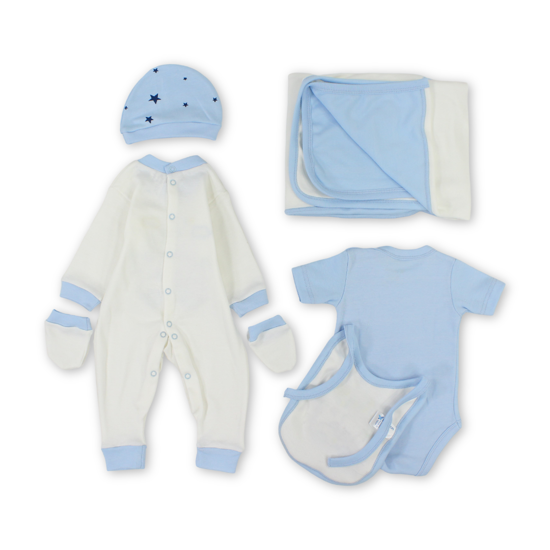 Baby Cotton Gift Clothes Box – Teddy Bear Embroidery