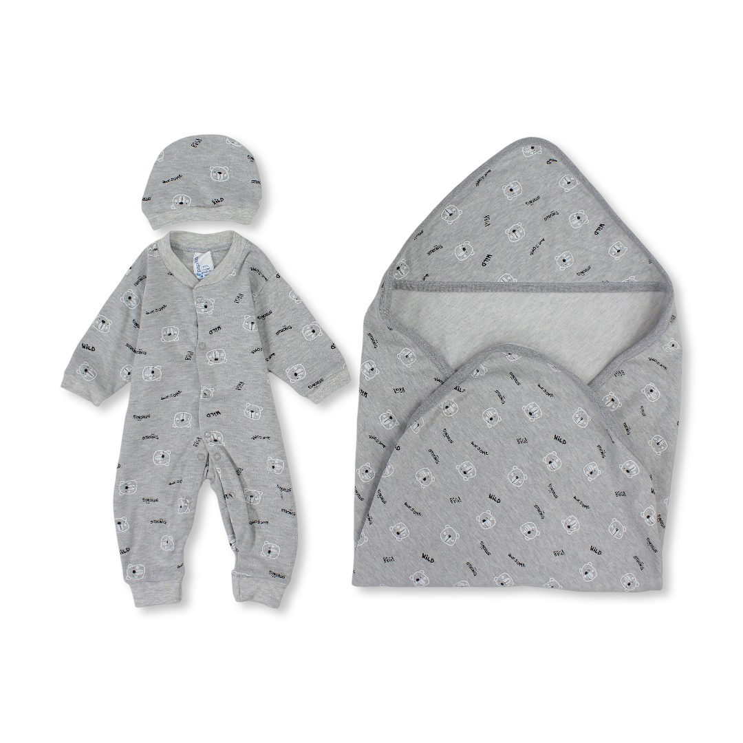 Baby Cotton Gift Clothes Box – 3 Pcs