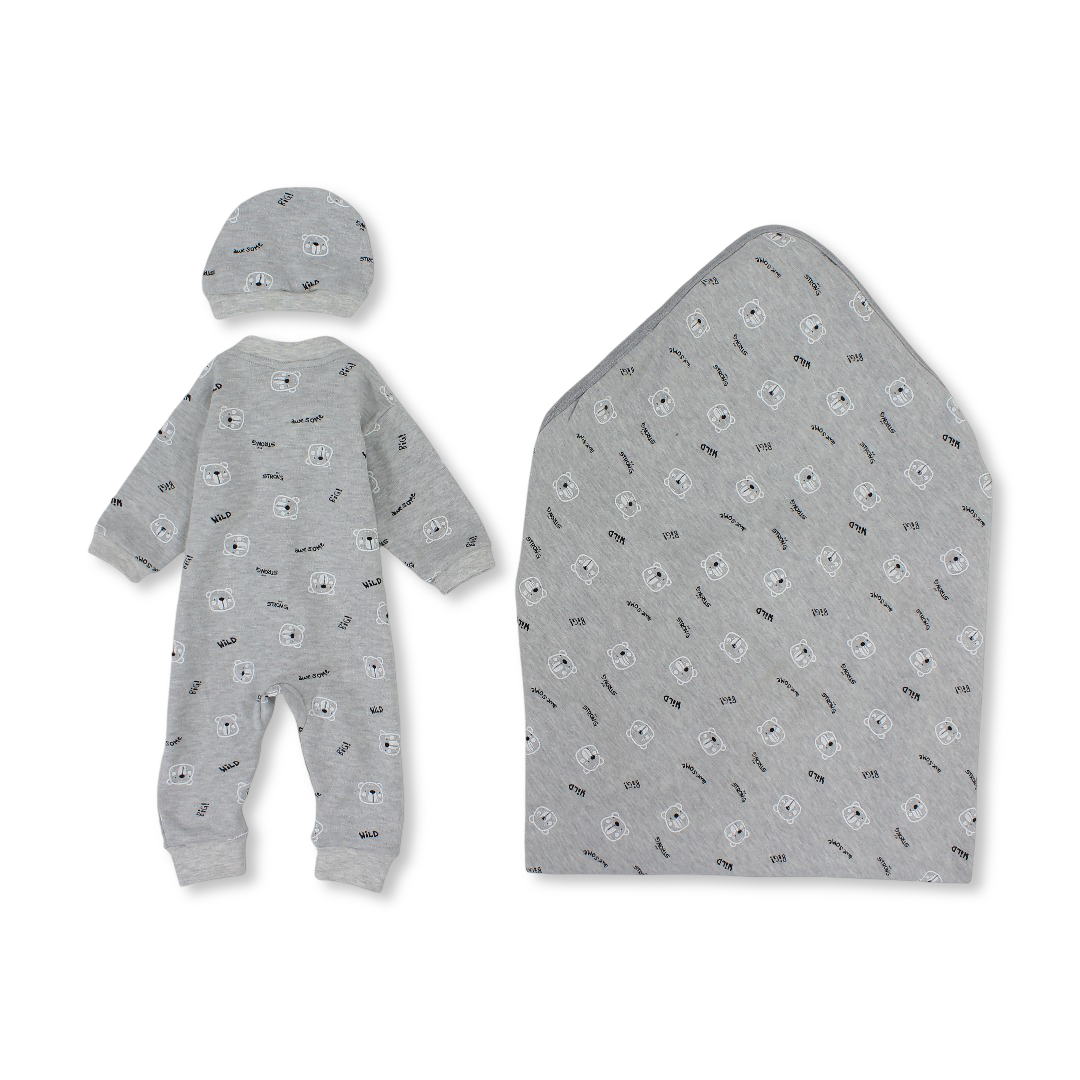 Baby Cotton Gift Clothes Box – 3 Pcs