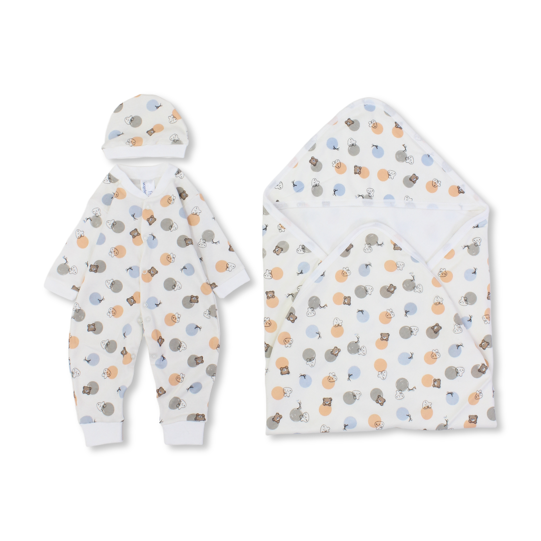 Baby Cotton Gift Clothes Box – 3 Pcs