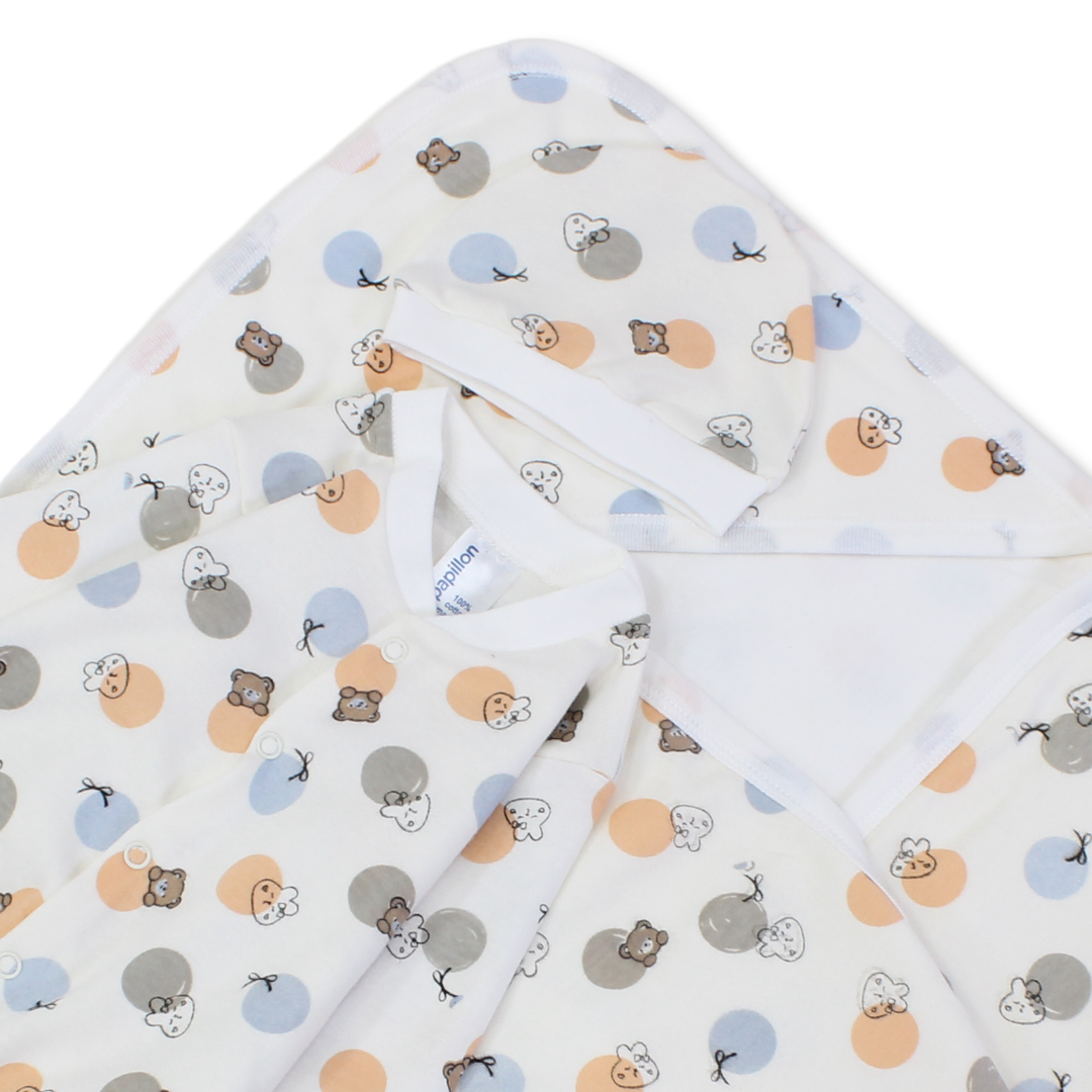 Baby Cotton Gift Clothes Box – 3 Pcs