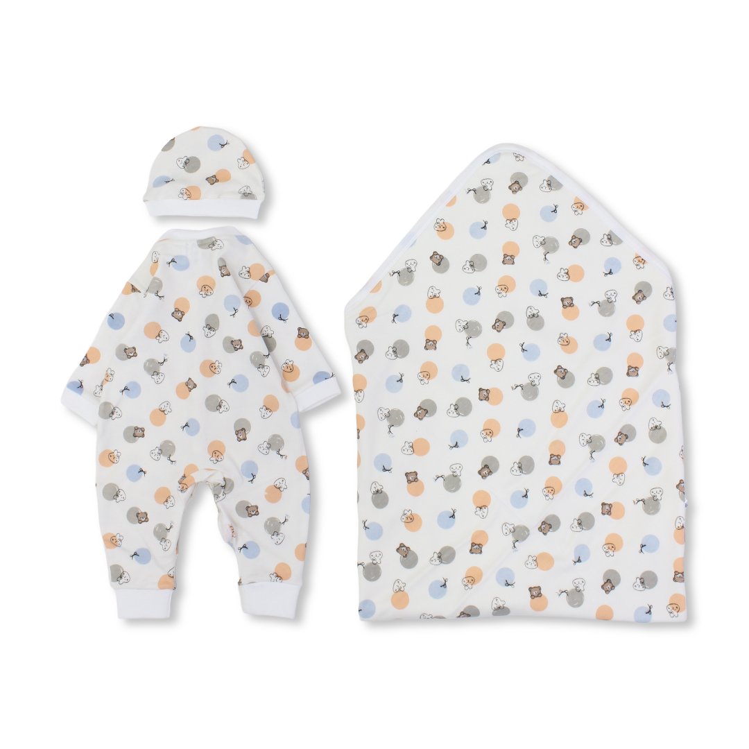 Baby Cotton Gift Clothes Box – 3 Pcs