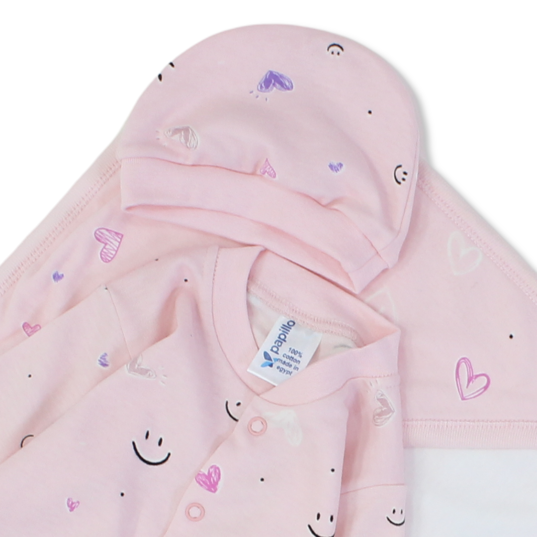 Baby Cotton Gift Clothes Box – 3 Pcs