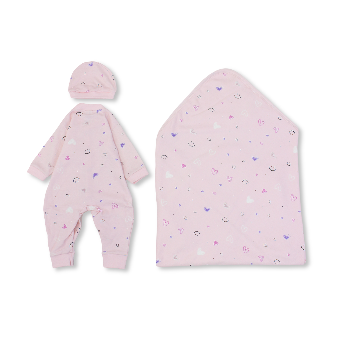 Baby Cotton Gift Clothes Box – 3 Pcs