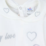 "My Love" Long-Sleeved Footless Onesie