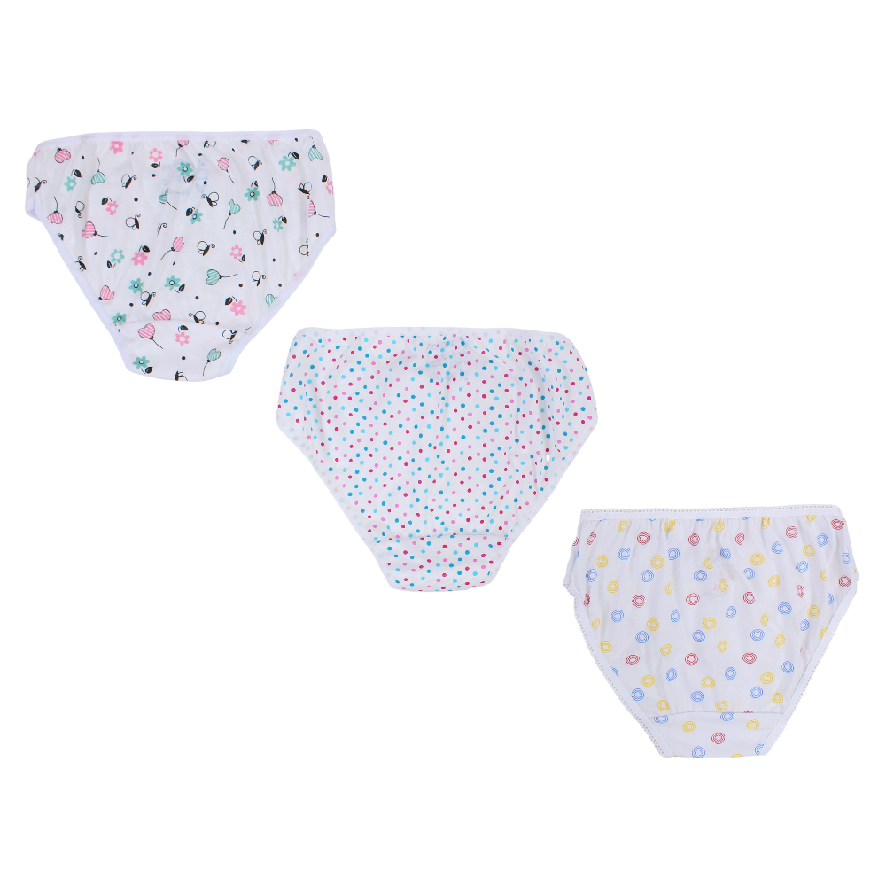 Girls Cotton Colorful Panties – Pack Of 3