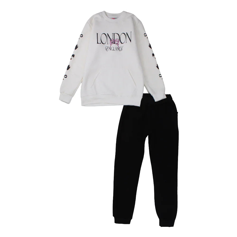 Girls Cotton Pajama Set – "London" Design