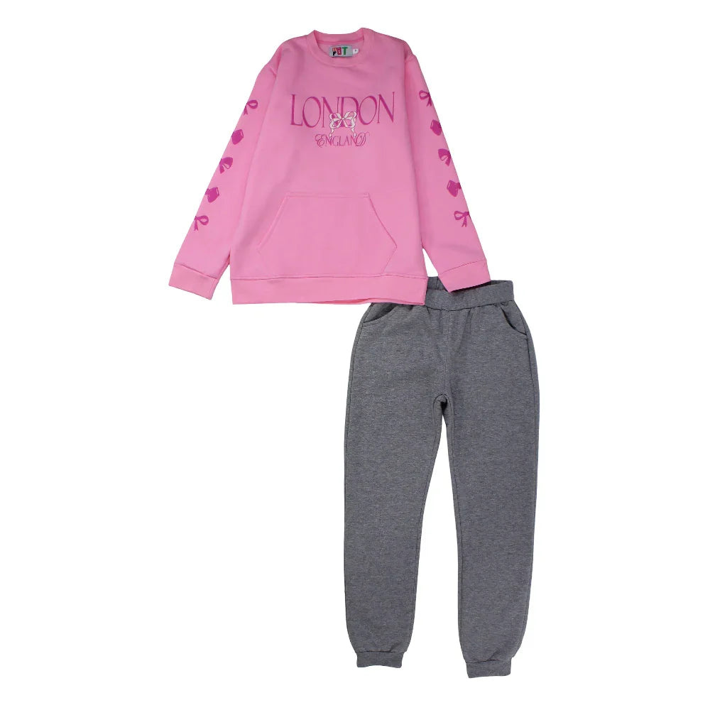 Girls Cotton Pajama Set – "London" Design