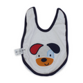 Navy & White with Dogs Embroidery