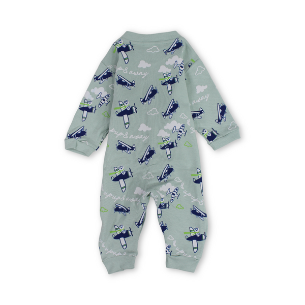 Baby Boys Cotton Onesie – Bear & AirPlane