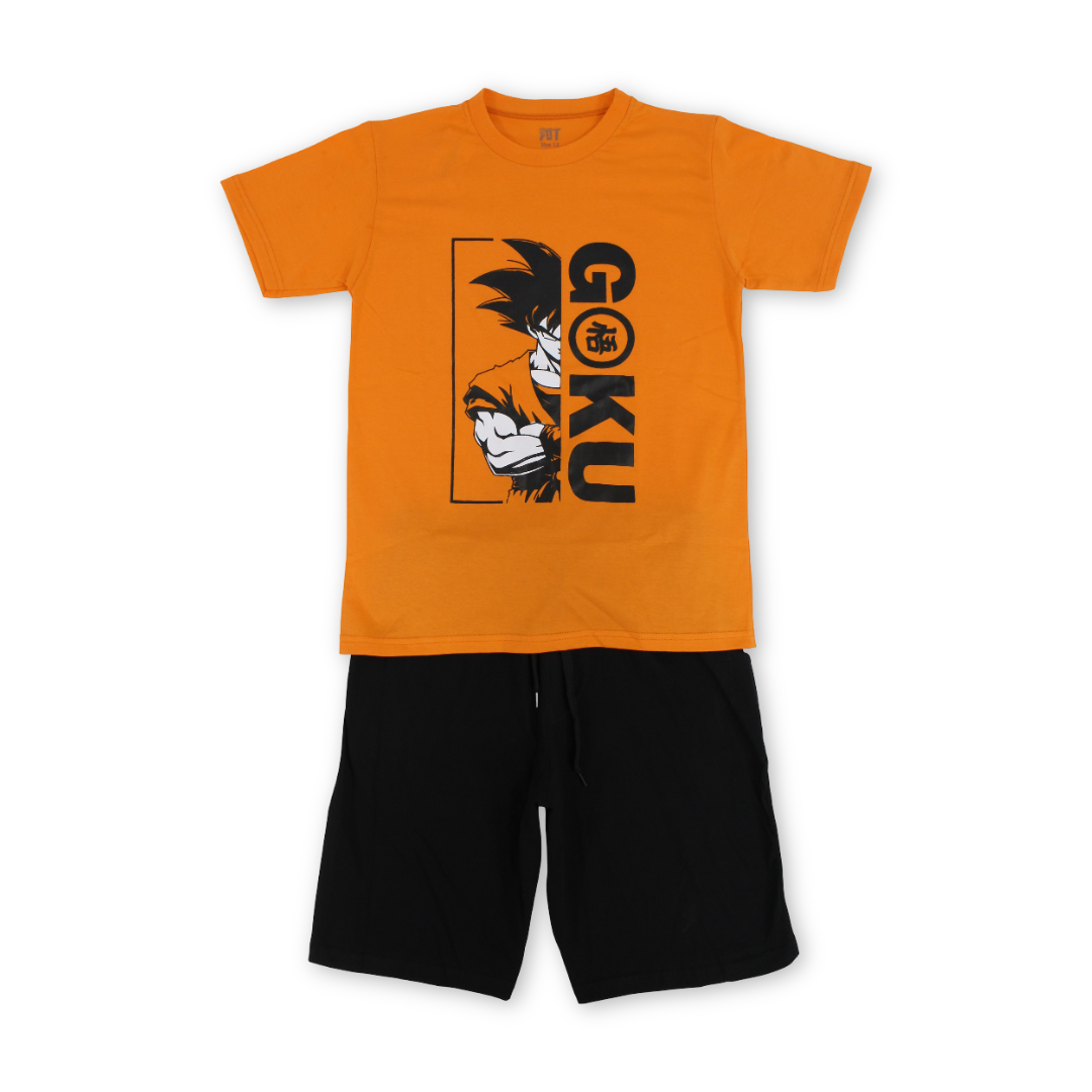 Boys Cotton Pajama – "Goku" Print