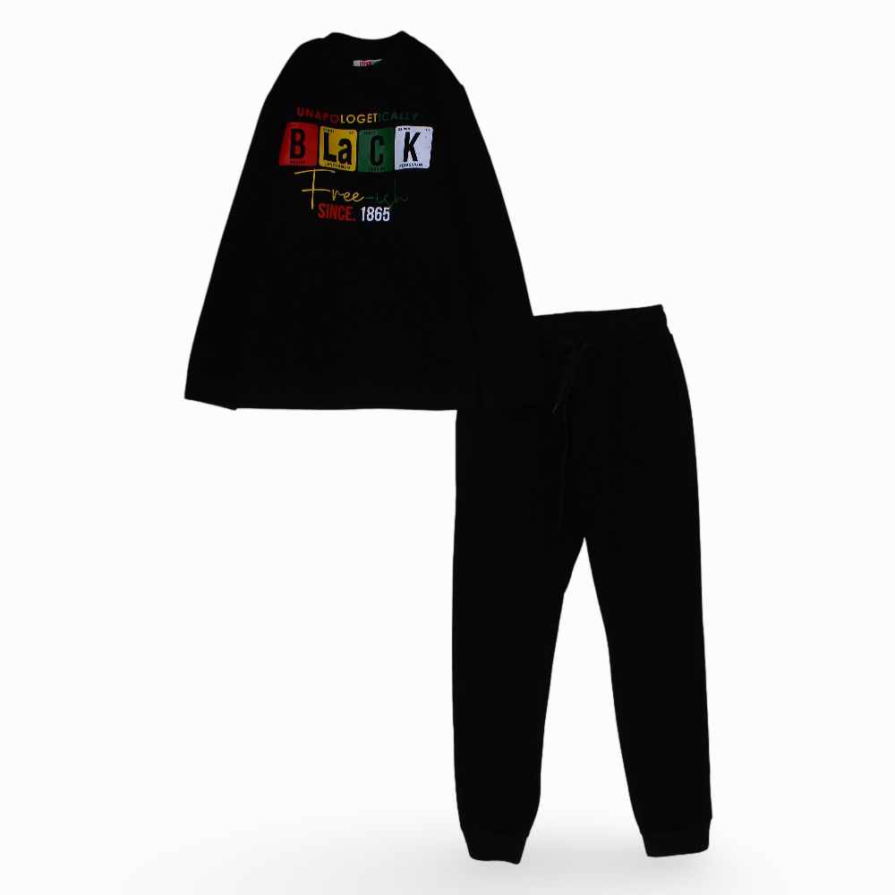 Boys Cotton Long-Sleeved Printed Pajama Set