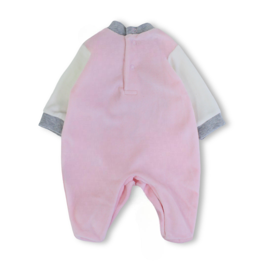 Unisex Baby Velvet Baby Footie – Bunny Design