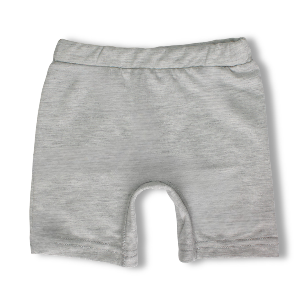 Baby Girls Cotton Plain Pantie Shorts – Grey
