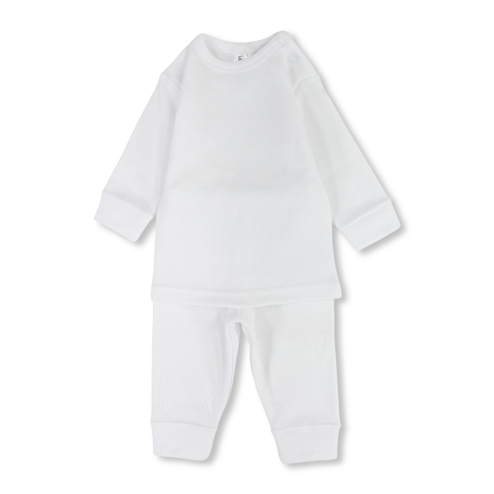 Unisex Baby Plain Thermal Set